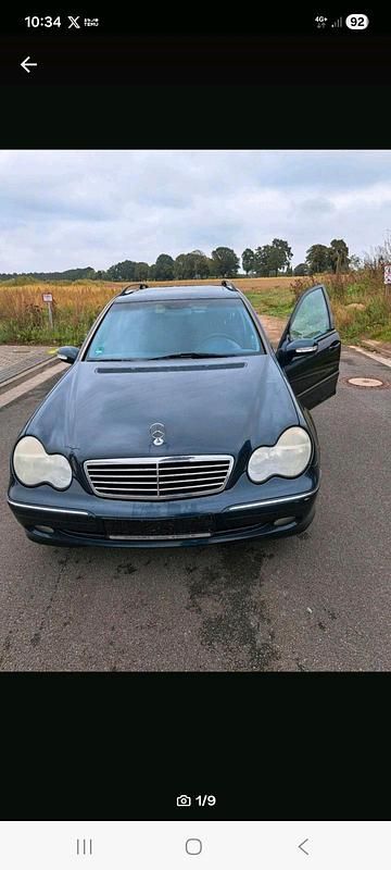 Schwarz Gebraucht 2003 Mercedes C180 Kombi | 1.650 € - Bild 1/4
