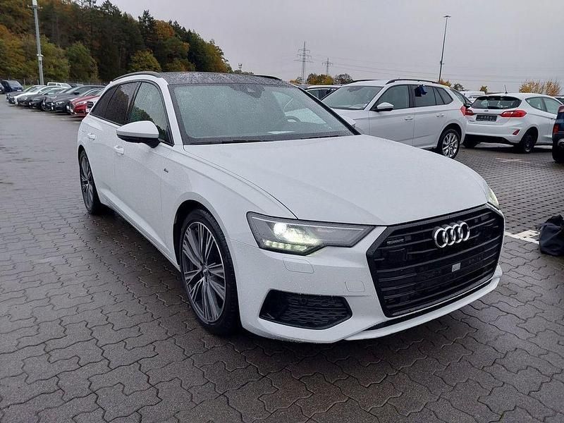 Gletscherweiß metallic Gebraucht 2020 Audi A6 S-Line Kombi | 35.900 € (Fairer Preis) - Bild 1/4