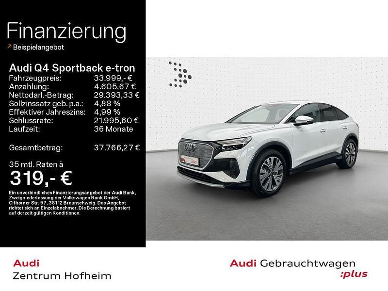 Metallic Gebraucht 2022 Audi Q4 Sportback e-tron Advanced SUV | 33.999 € (Fairer Preis) - Bild 1/4