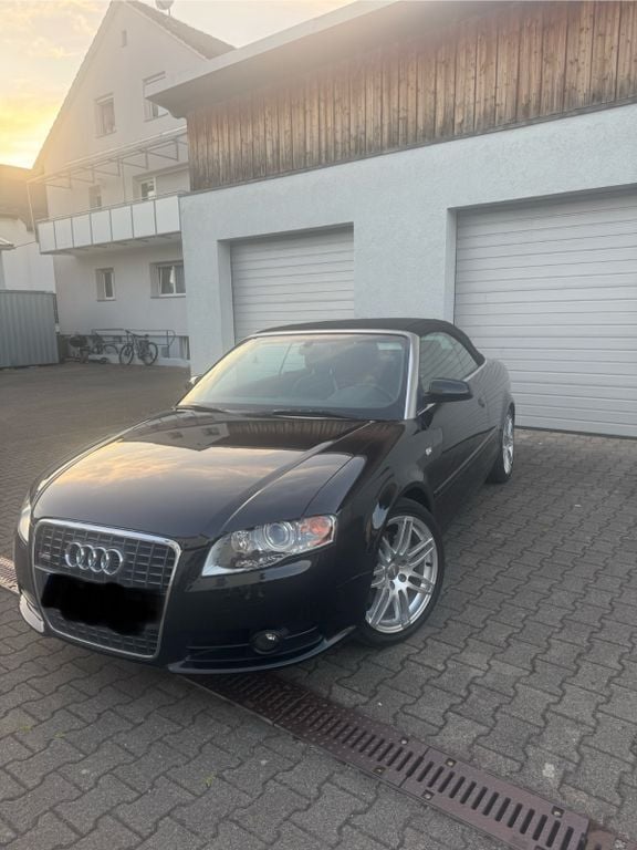 Schwarz Gebraucht 2007 Audi A4 Cabriolet S-Line Cabrio | 12.490 € - Bild 1/4