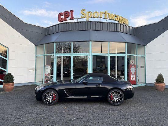 Schwarz metallic (metallic) Gebraucht 2014 Mercedes SLS AMG AMG Cabrio | 177.990 € (Guter Preis) - Bild 1/4