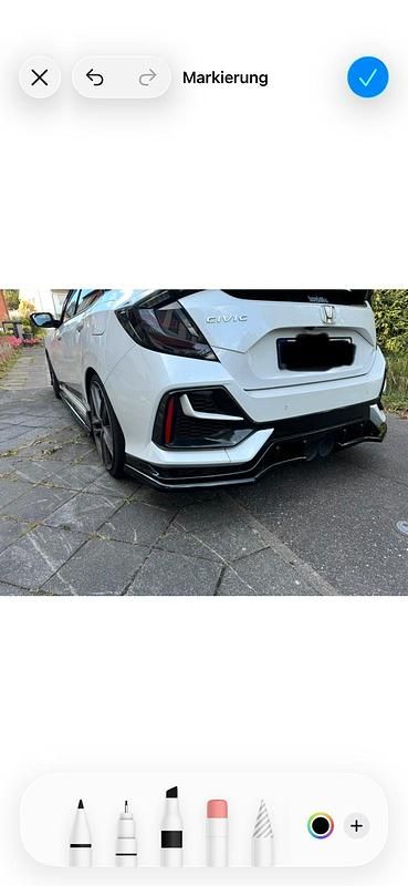 Weiß Gebraucht 2021 Honda Civic Limousine | 29.900 € - Bild 1/4
