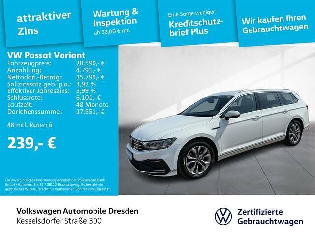 Gebraucht VW Passat GTE 218 PS (160 kW) 2020 Weiß Kombi