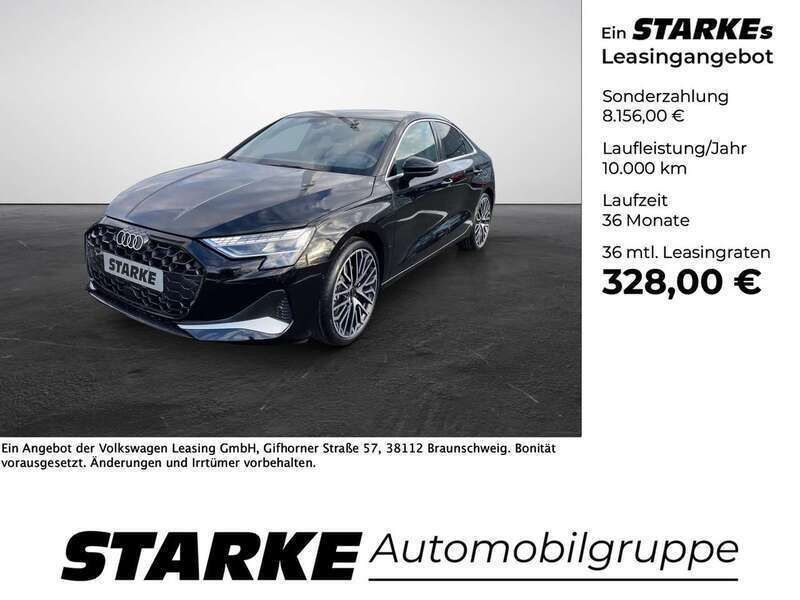 Mythosschwarz metallic Gebraucht 2025 Audi A3 Advanced Plus Limousine | 40.780 € - Bild 1/4