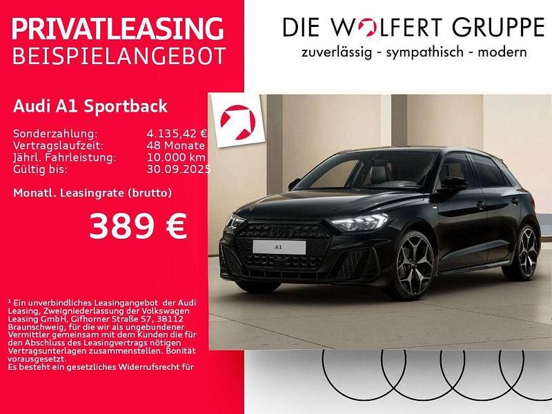 Schwarz Neu 2025 Audi A1 Sportback S-Line Kleinwagen | 36.823 € (Etwas zu teuer) - Bild 1/4