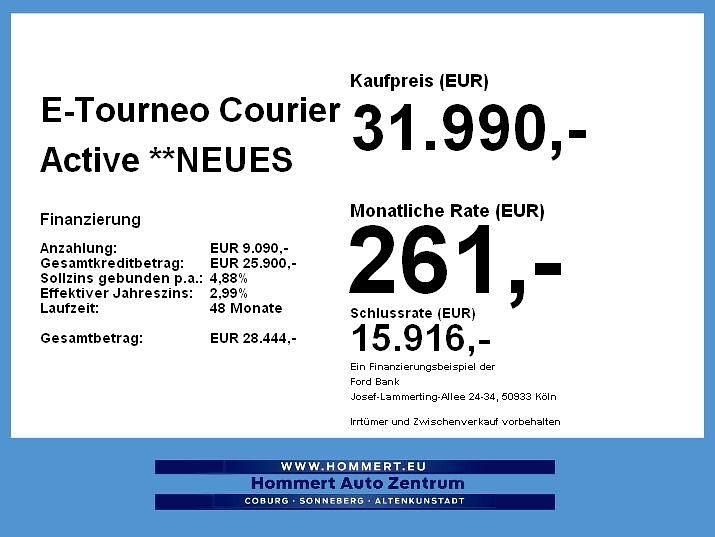 Neu Ford Courier Active 100 kW (136 PS) 2025 Grün Van / Kleinbus