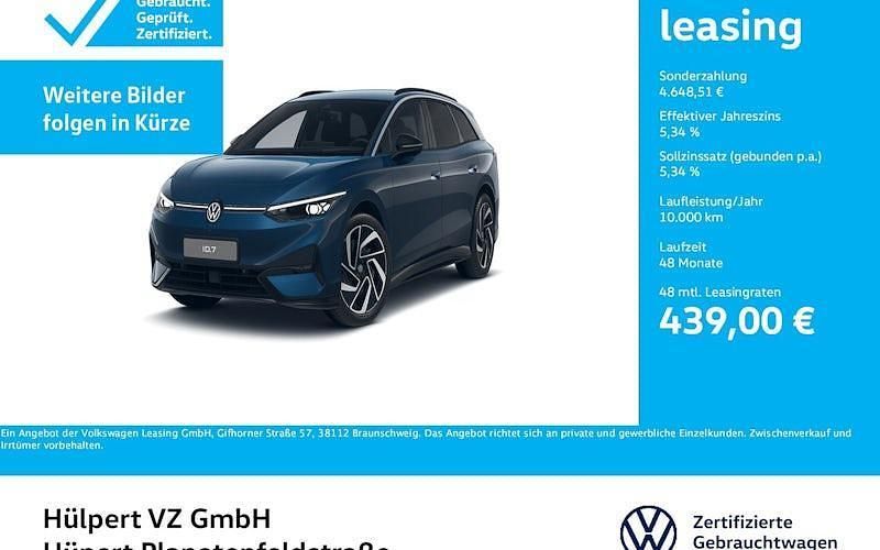 Blau Gebraucht 2024 VW ID.7 Pro Limousine | 50.507 € (Fairer Preis) - Bild 1/4