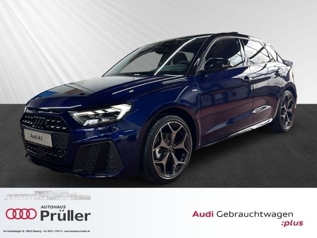 Navarrablau metallic (blau) Gebraucht 2024 Audi A1 Sportback S-Line Kleinwagen | 31.900 € (Teuer) - Bild 1/4
