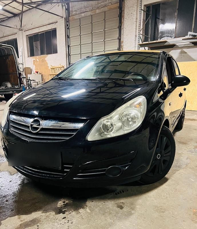 Schwarz Gebraucht 2008 Opel Corsa Limousine | 1.500 € (Guter Preis) - Bild 1/4
