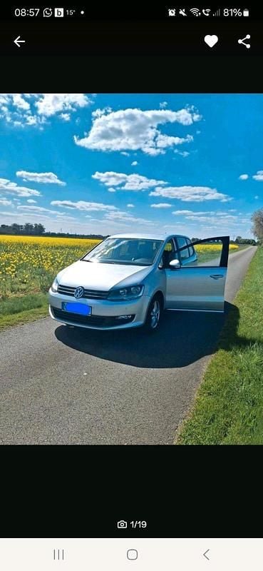 Silber Gebraucht 2014 VW Sharan Van / Kleinbus | 13.000 € (Fairer Preis) - Bild 1/4