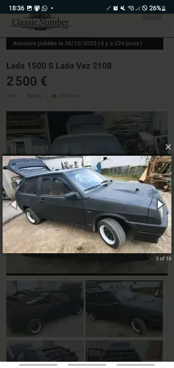 Gebraucht Lada 2108 120 PS (88 kW) 1987 Schwarz Kleinwagen