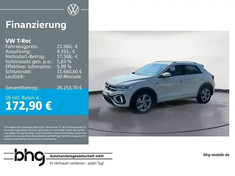 Gebraucht VW T-Roc R-line 110 PS (80 kW) 2024 SUV