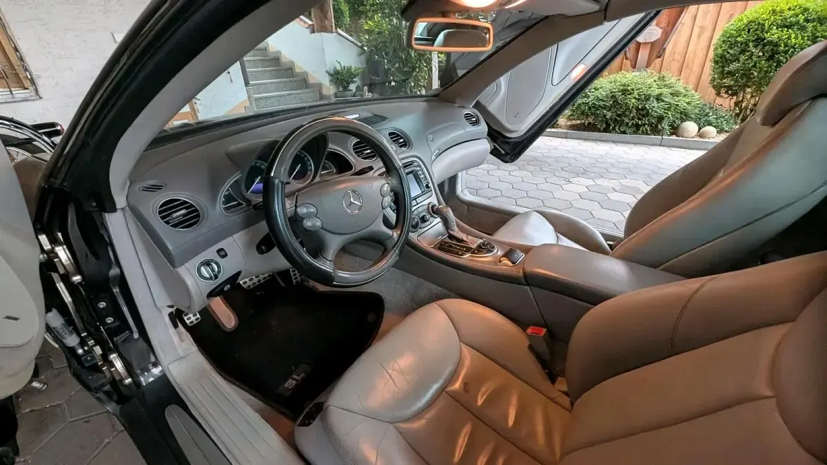 Gebraucht Mercedes SL500 2001 Schwarz Cabrio