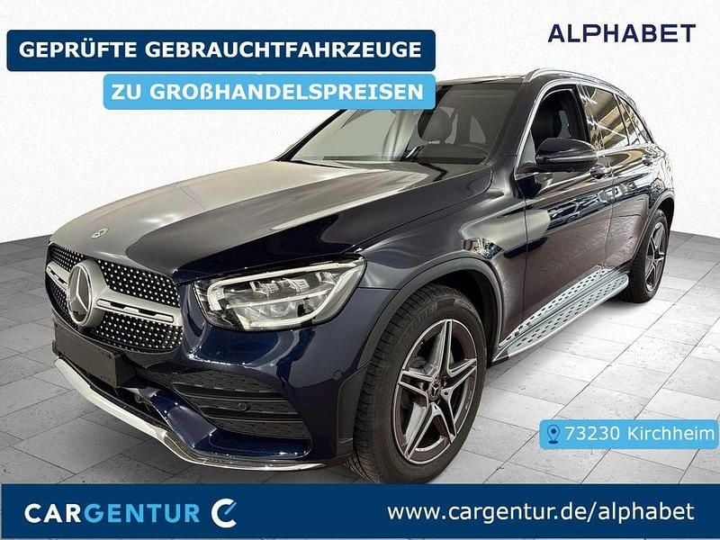 Blau Gebraucht 2022 Mercedes GLC220 AMG line SUV | 39.590 € (Guter Preis) - Bild 1/2