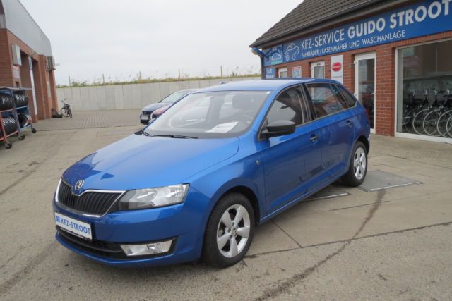 Blau metallic Gebraucht 2014 Skoda Rapid Active Kombi | 12.390 € (Teuer) - Bild 1/4