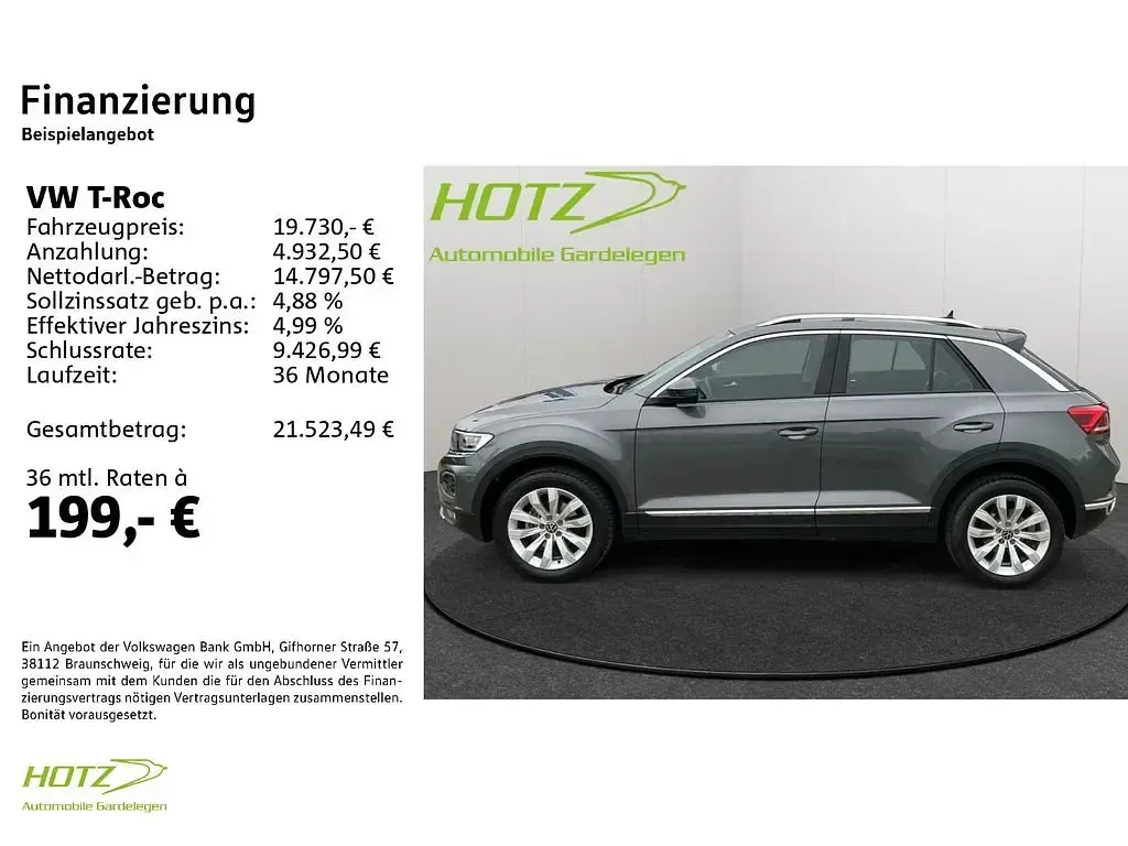 Gebraucht VW T-Roc Sport 150 PS (110 kW) 2020 Indiumgrau metallic SUV