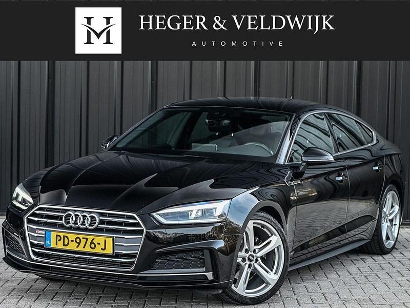 Schwarz Gebraucht 2017 Audi A5 Sportback S-Line Kleinwagen | 19.231 € (Etwas zu teuer) - Bild 1/4