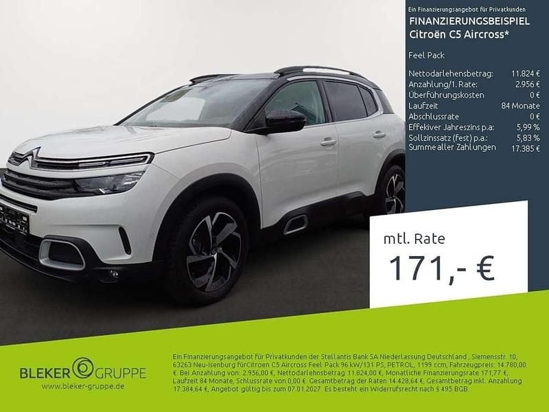 Perlmutt weiß Gebraucht 2021 Citroën C5 Aircross Feel SUV | 14.780 € (Guter Preis) - Bild 1/4