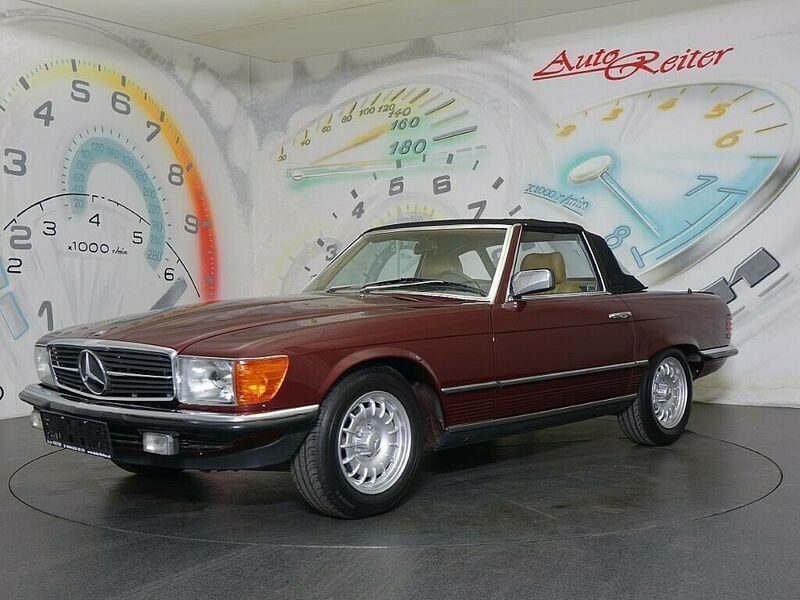 Gebraucht Mercedes SL500 231 PS (169 kW) 1985 Rot Cabrio