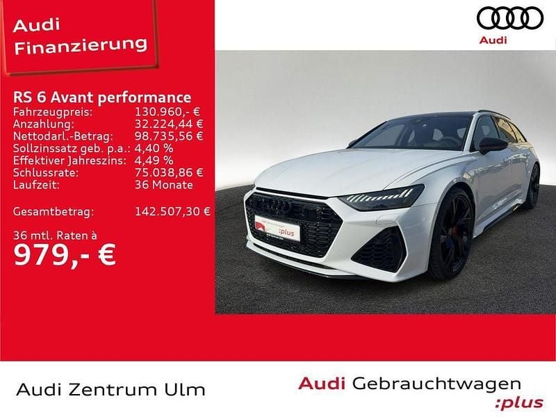Gebraucht Audi RS6 Performance 630 PS (463 kW) 2025 2y gletscherweiß metallic Kombi