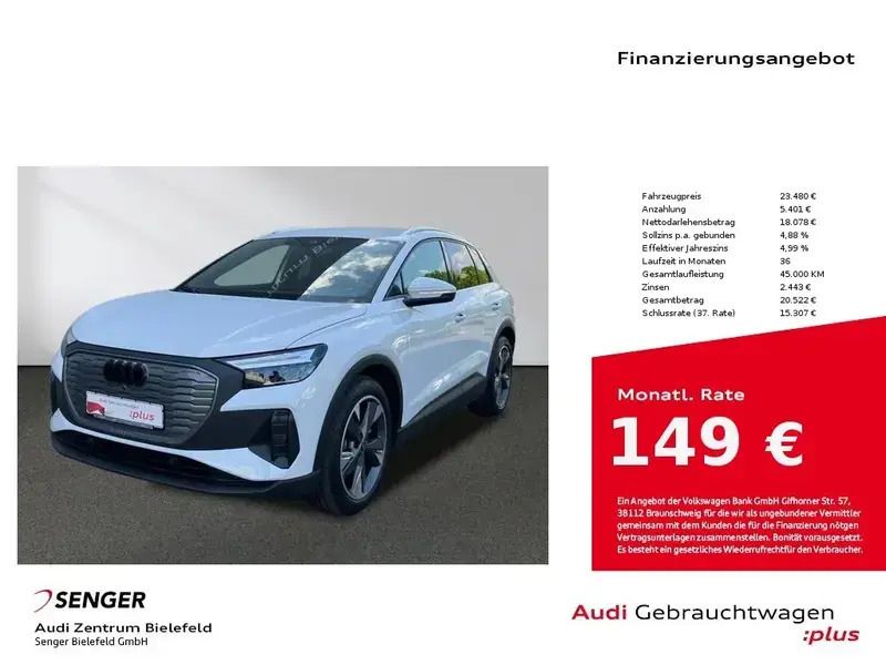 Weiß Gebraucht 2021 Audi Q4 e-tron SUV | 23.480 € (Superpreis) - Bild 1/1