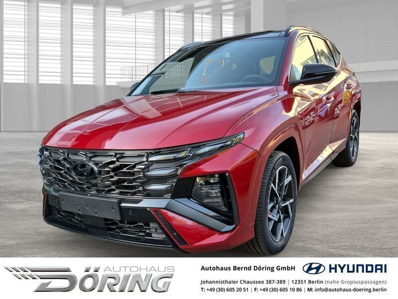 Ultimate red / met Gebraucht 2024 Hyundai Tucson N Line SUV | 43.400 € (Teuer) - Bild 1/4
