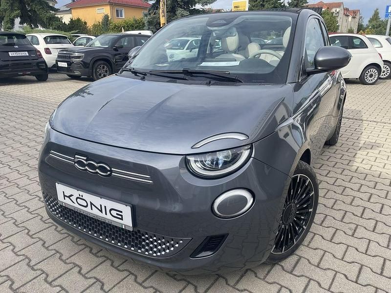 Mineral grau (6fx) Gebraucht 2021 Fiat 500e La Prima Cabrio | 14.999 € (Guter Preis) - Bild 1/4