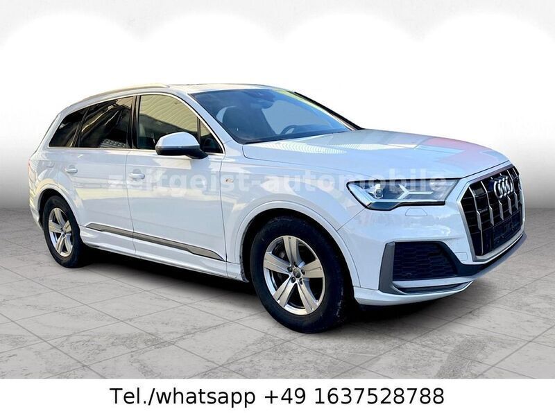 Gletscherweiß metallic Gebraucht 2023 Audi Q7 S-Line SUV | 63.980 € - Bild 1/4