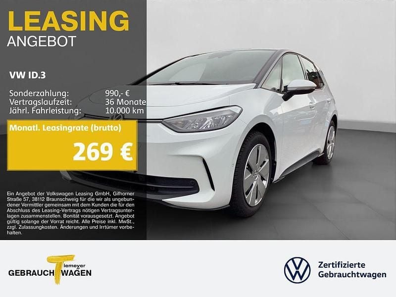 Weiß Gebraucht 2024 VW ID.3 Pro Kleinwagen | 25.990 € (Superpreis) - Bild 1/4