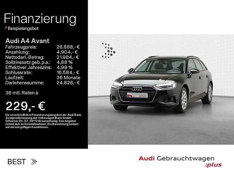 Brillantschwarz Gebraucht 2023 Audi A4 Kombi | 26.888 € (Guter Preis) - Bild 1/4