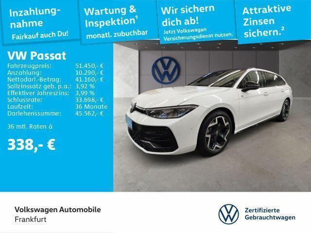 Oryxweiß perlmutteffekt/grenad Gebraucht 2024 VW Passat R-line Kombi | 52.980 € - Bild 1/4
