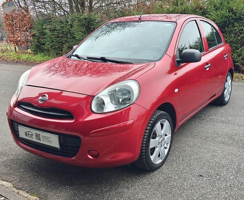 Rot Gebraucht 2011 Nissan Micra Acenta Limousine | 2.300 € (Superpreis) - Bild 1/4