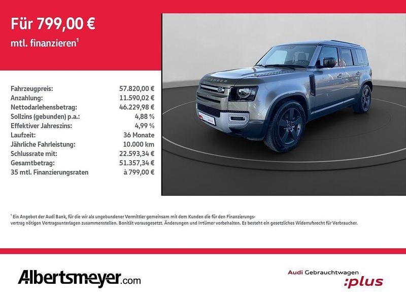 Gebraucht Land Rover Defender 249 PS (183 kW) 2022 Silber SUV