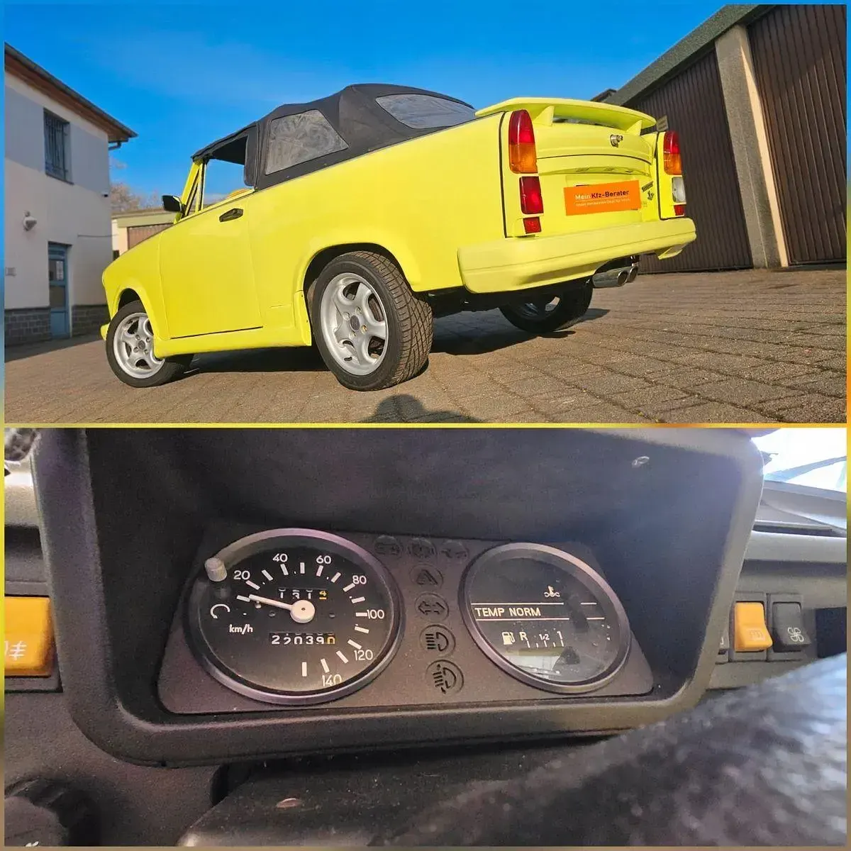 Gebraucht Trabant 601 41 PS (30 kW) 1991 Gelb Cabrio