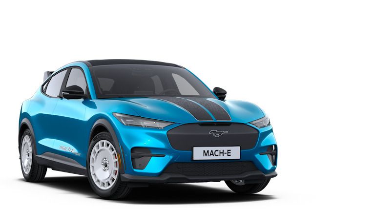 Grabber blue metallic Gebraucht 2024 Ford Mustang Mach-E GT SUV | 78.500 € - Bild 1/1