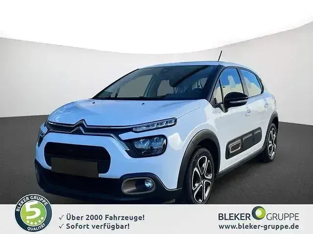 Gebraucht Citroën C3 PureTech 82 PS (60 kW) 2023 Lack weiss banquise/deckende lackierung Kleinwagen