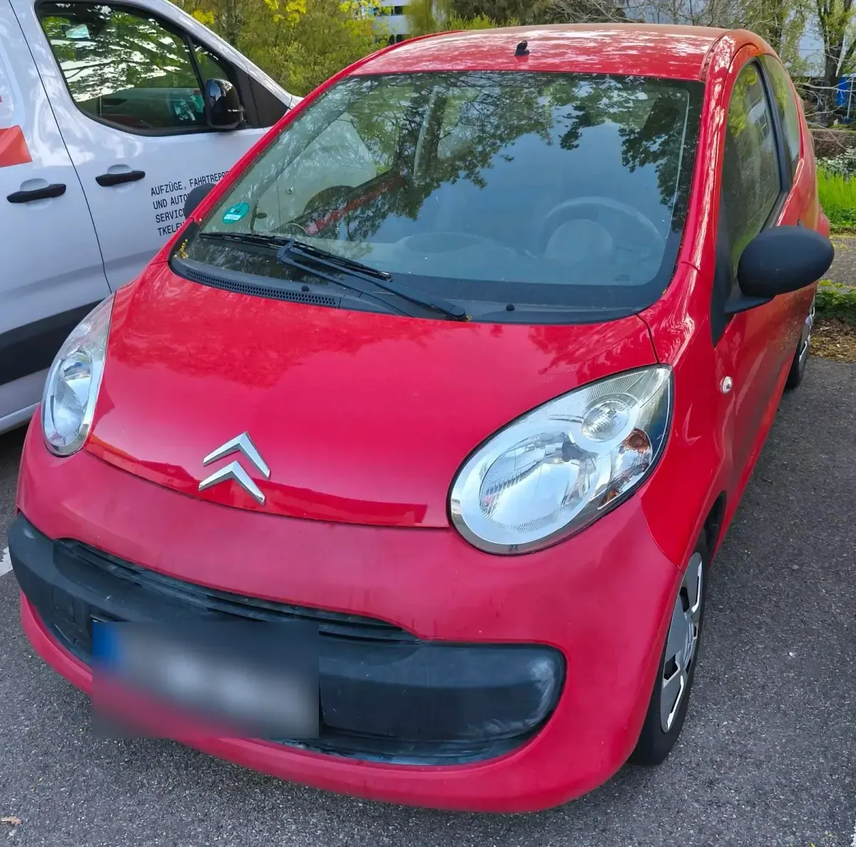 Second-hand Citroën C1 68 CP (50 kW) 2006 Roșu Hatchback