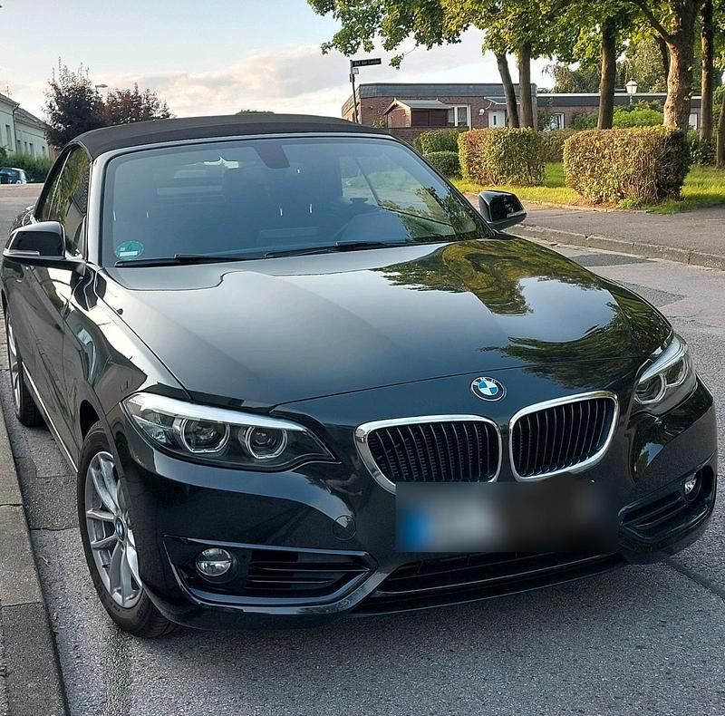 Schwarz Gebraucht 2020 BMW 218 Advantage Cabrio | 19.999 € - Bild 1/4