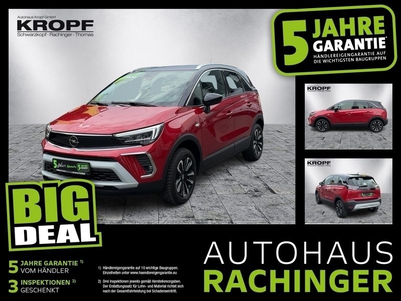 Chili rot/kardio rot Gebraucht 2022 Opel Crossland Elegance SUV | 18.890 € (Fairer Preis) - Bild 1/4