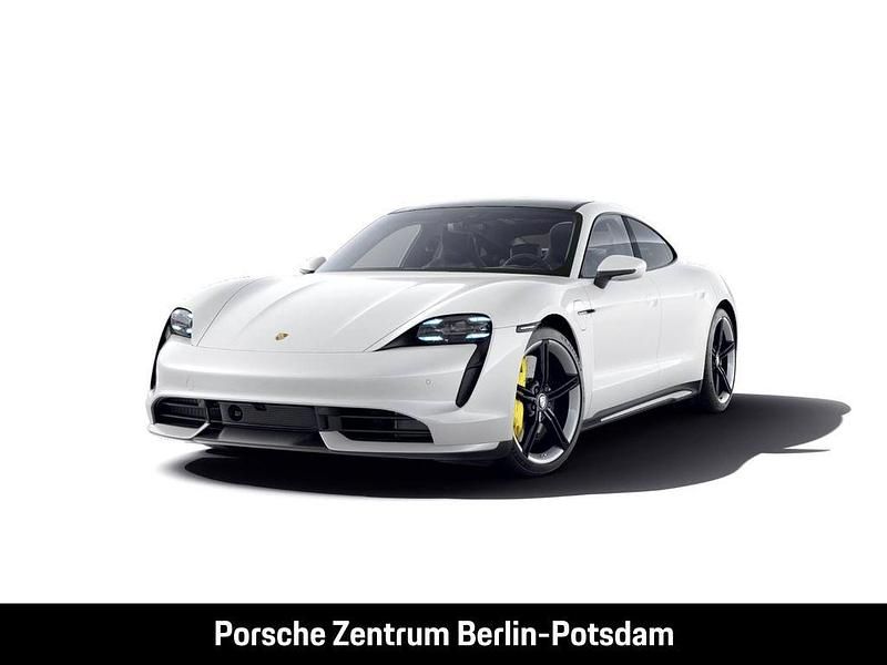 Carraraweißmetallic Gebraucht 2020 Porsche Taycan Turbo Limousine | 79.900 € (Teuer) - Bild 1/4