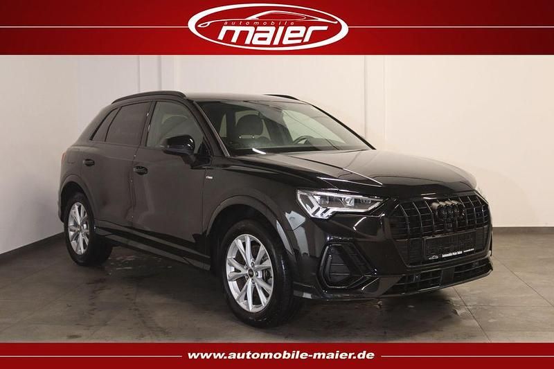 Mythosschwarz metallic Gebraucht 2021 Audi Q3 S-Line SUV | 24.700 € (Superpreis) - Bild 1/4