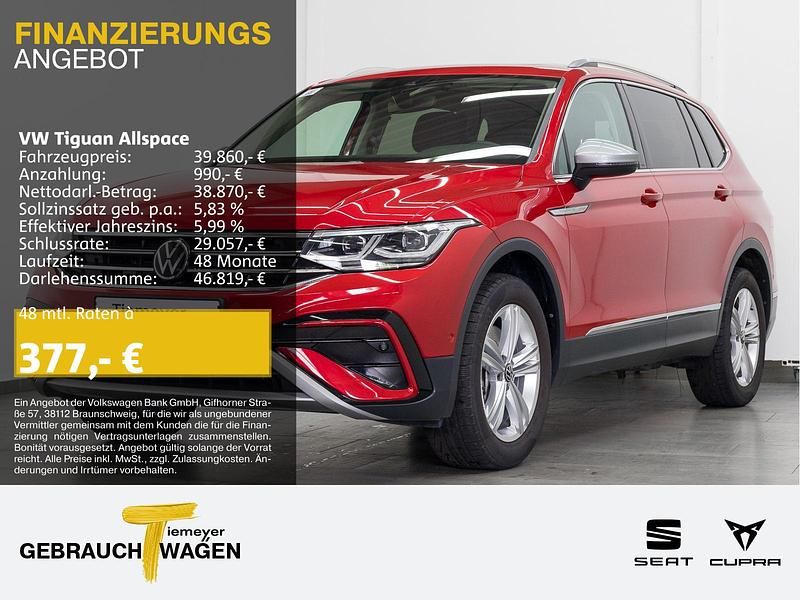 Rot Gebraucht 2024 VW Tiguan Allspace Elegance SUV | 38.740 € (Superpreis) - Bild 1/4