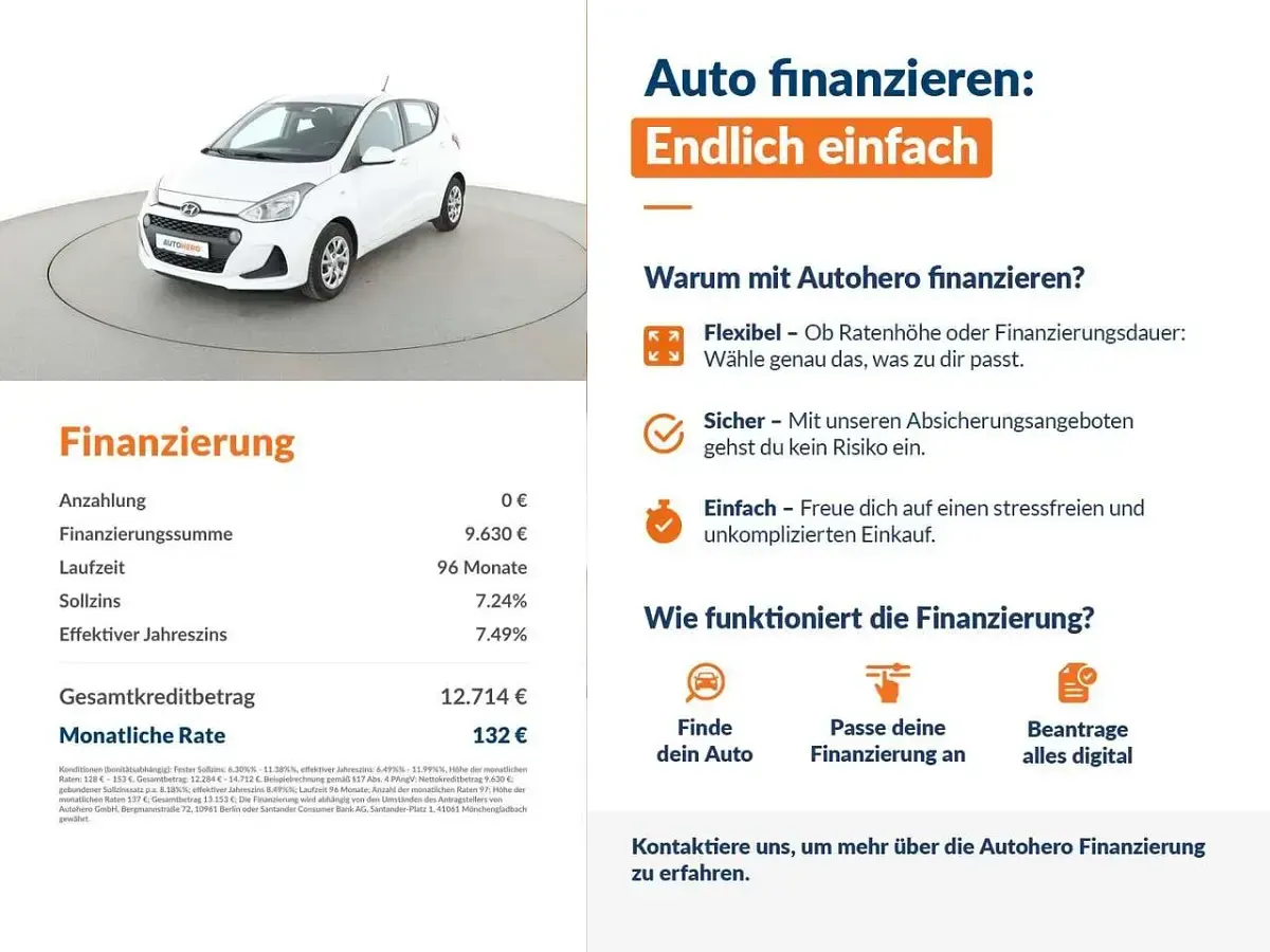 Gebraucht Hyundai i10 Trend 87 PS (63 kW) 2018 Weiß Kleinwagen