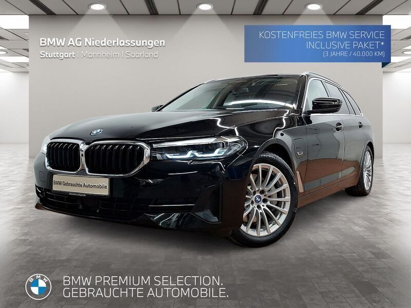 Schwarz Gebraucht 2021 BMW 530e Sport Line Kombi | 27.906 € (Superpreis) - Bild 1/3