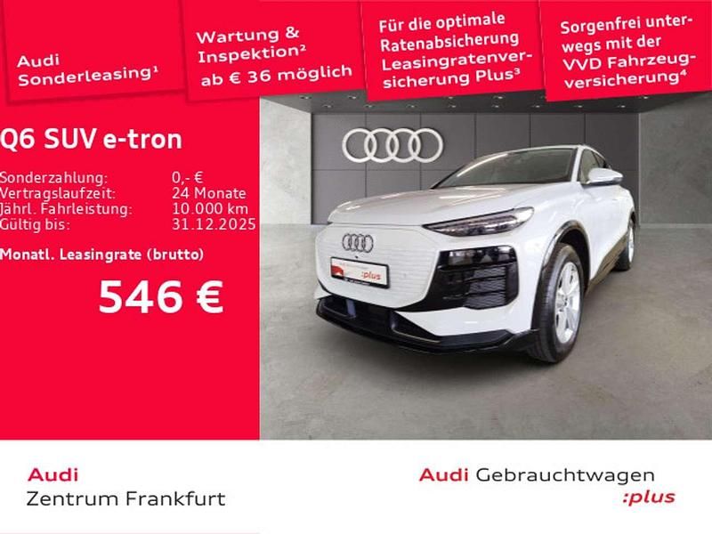Gletscherweiß metallic/gletsch Gebraucht 2025 Audi Q6 e-tron Sport SUV | 51.860 € (Superpreis) - Bild 1/3