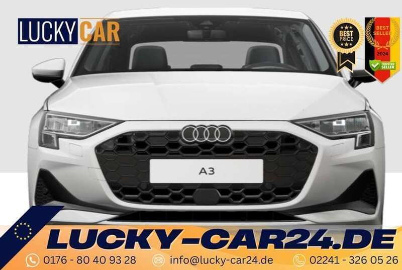 Schwarz Neu 2024 Audi A3 Basis Limousine | 25.650 € (Superpreis) - Bild 1/4