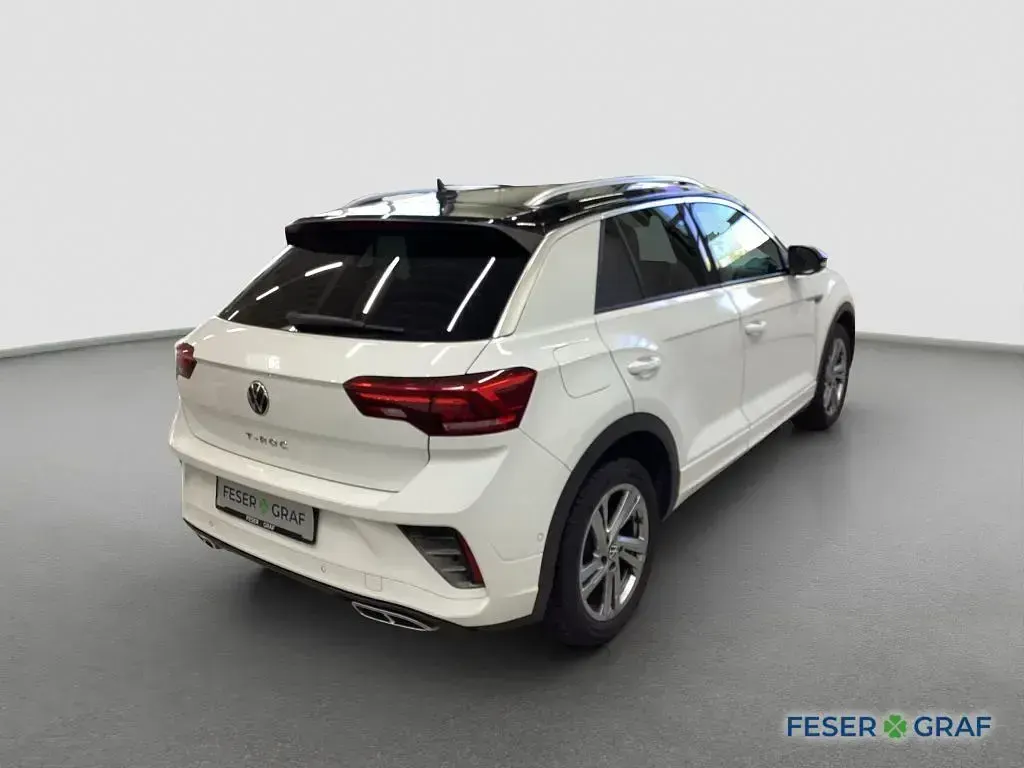 Gebraucht VW T-Roc R-line 110 PS (80 kW) 2023 Pure white schwarz SUV