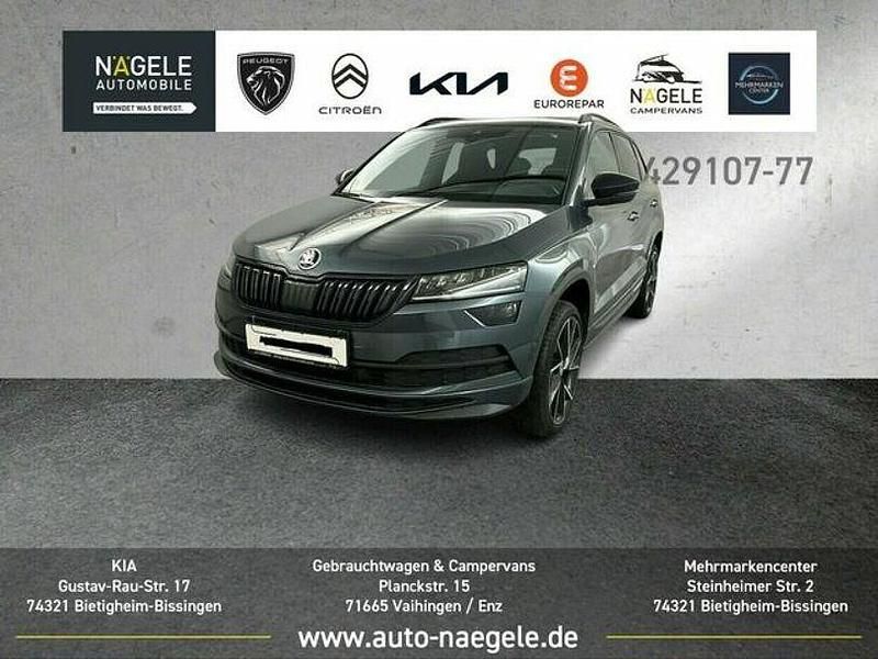 Quarzgrau Gebraucht 2022 Skoda Karoq SportLine SUV | 29.800 € (Teuer) - Bild 1/3