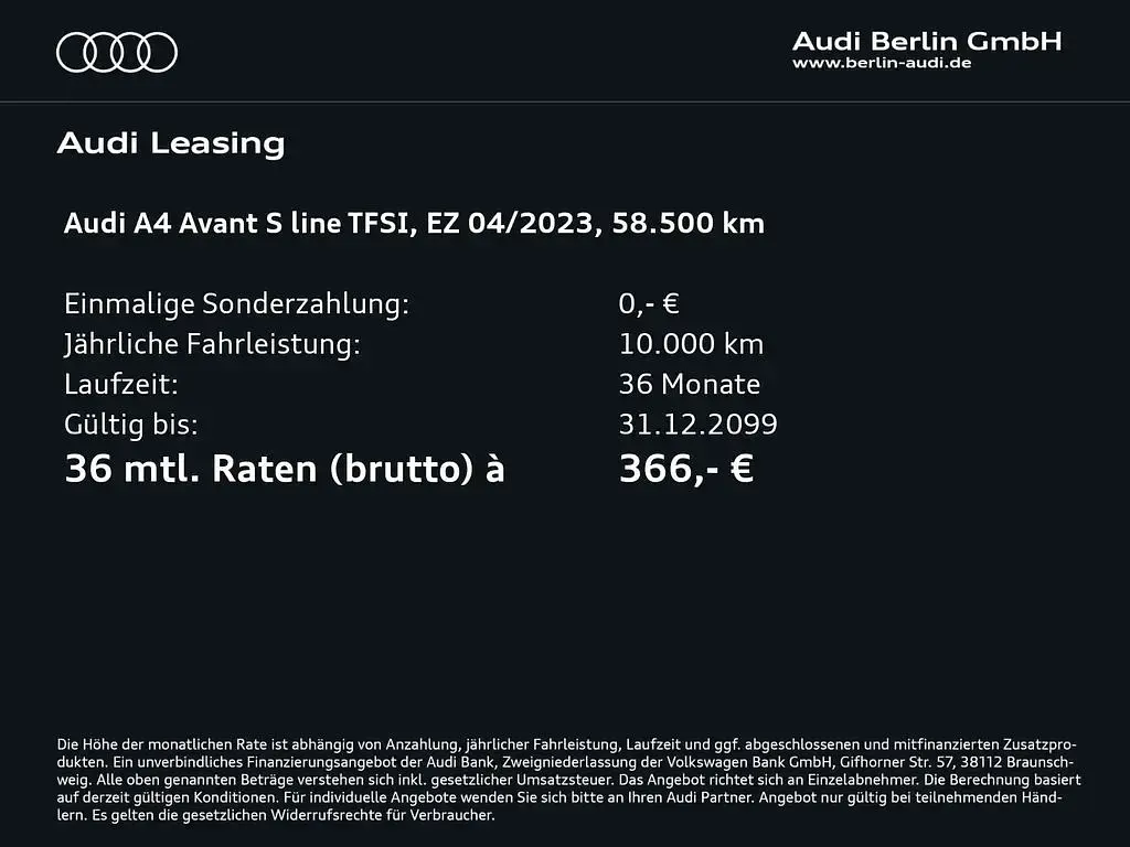 Gebraucht Audi A4 S-Line 150 PS (110 kW) 2023 Ibisweiß Kombi