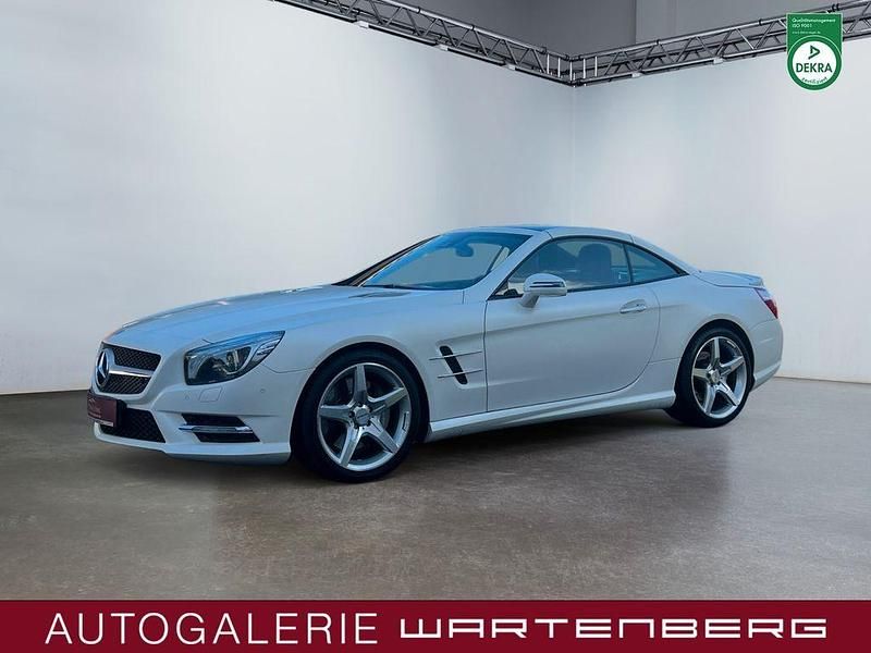 Weiß Gebraucht 2013 Mercedes SL350 AMG line Cabrio | 37.980 € (Etwas zu teuer) - Bild 1/4